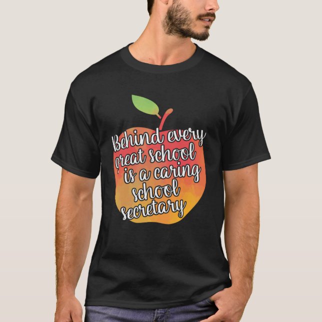 Caring School Secretary T-Shirt (Front)