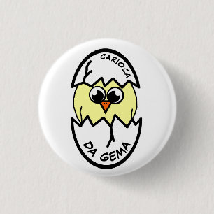 Carioca da Gema 1 Inch Round Button