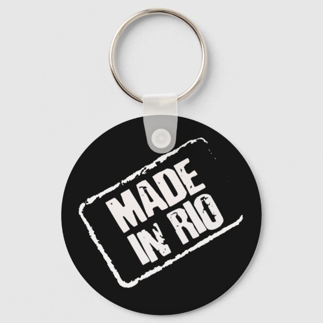 CARIOCA MADE IN RIO STAMP KEYCHAIN (Front)