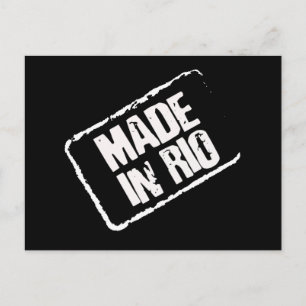 CARIOCA MADE IN RIO STAMP POSTCARD