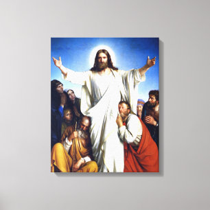 Carl Bloch artwork, Christus Colsulator Canvas Print