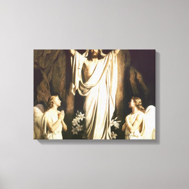 Carl Bloch - Resurrection Of Christ Canvas Print (Front)