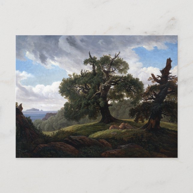 Carl Gustav Carus Memory of a Wooded Island Postcard (Front)