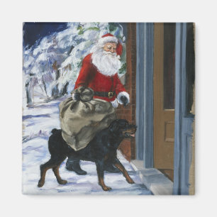 Carl Helping Santa Claus from <Carl's Christmas> b Magnet