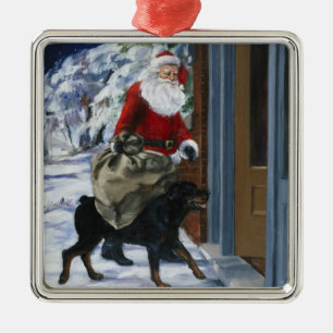 Carl Helping Santa Claus from <Carl's Christmas> b Metal Ornament