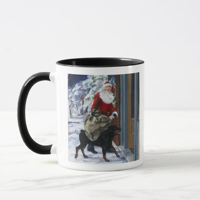 Carl Helping Santa Claus from <Carl's Christmas> b Mug (Left)