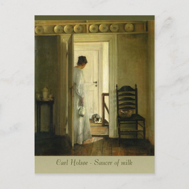Carl Holsøe Saucer de Milk CC0569 Carte postale (Devant)
