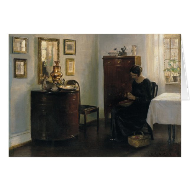 Carl Holsøe Woman with Fruit Bowl CC0449 (Front Horizontal)