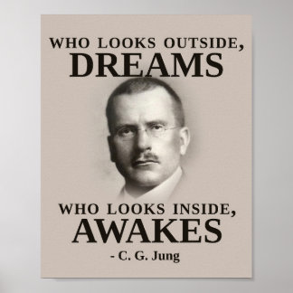 Carl Jung Inspirational Quote Poster