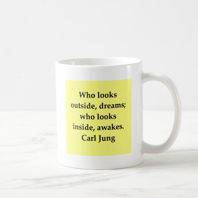 carl jung quote coffee mug (Right)