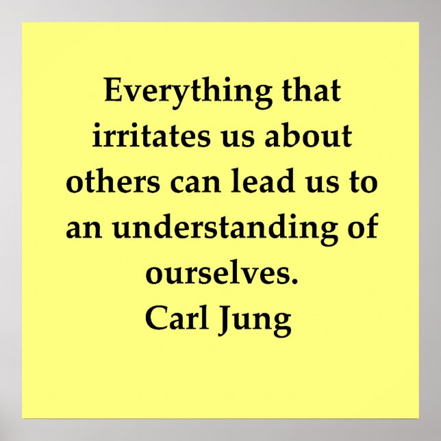 carl jung quote poster (Front)