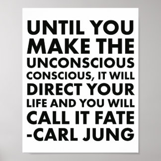 Carl Jung Quote Unconcious Poster