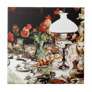 Carl Larsson - Around the Lamp Tile