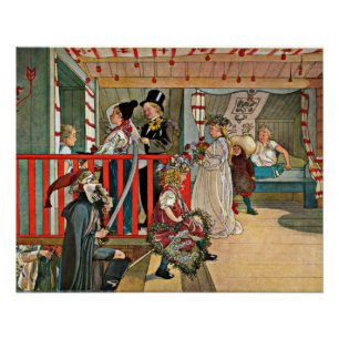 Carl Larsson art: A Day of Celebration Poster