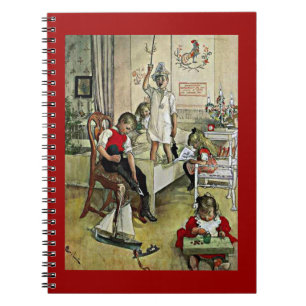 Carl Larsson art: Christmas Morning Notebook