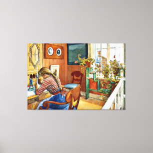 Carl Larsson artwork, Correspondence, Canvas Print