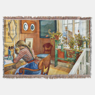 Carl Larsson artwork, Correspondence Throw Blanket