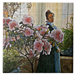 Carl Larsson - Azalea, Tile