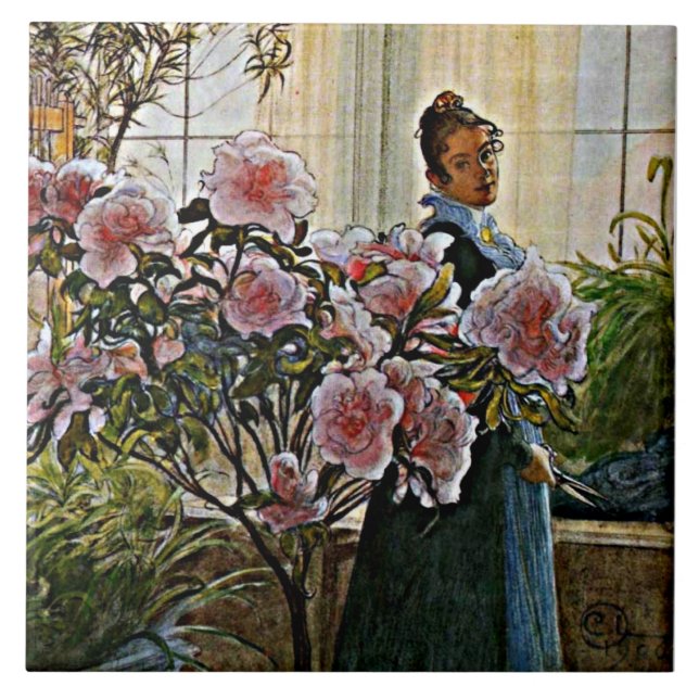 Carl Larsson - Azalea, Tile (Front)