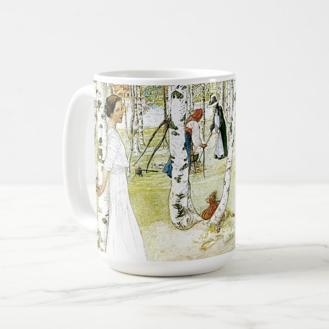 Carl Larsson Breakfast In The Open Mug (Front Left)