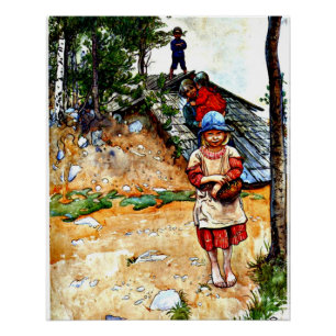 Carl Larsson - By the Cellar Poster