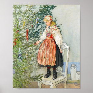 Carl Larsson Christmas Tree Poster