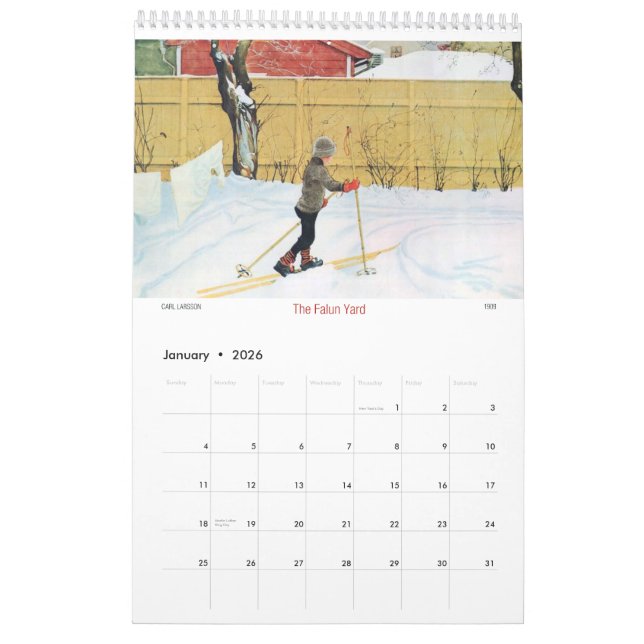 Carl Larsson hors de calendrier des portes 2015 (Jan 2026)