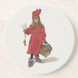 Carl Larsson Little Swedish Girl: Brita as Iduna Coaster