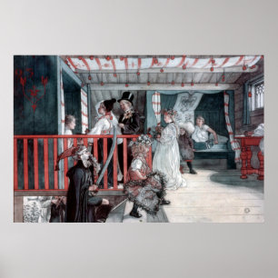 Carl Larsson Name Day at the Storage Shed Poster