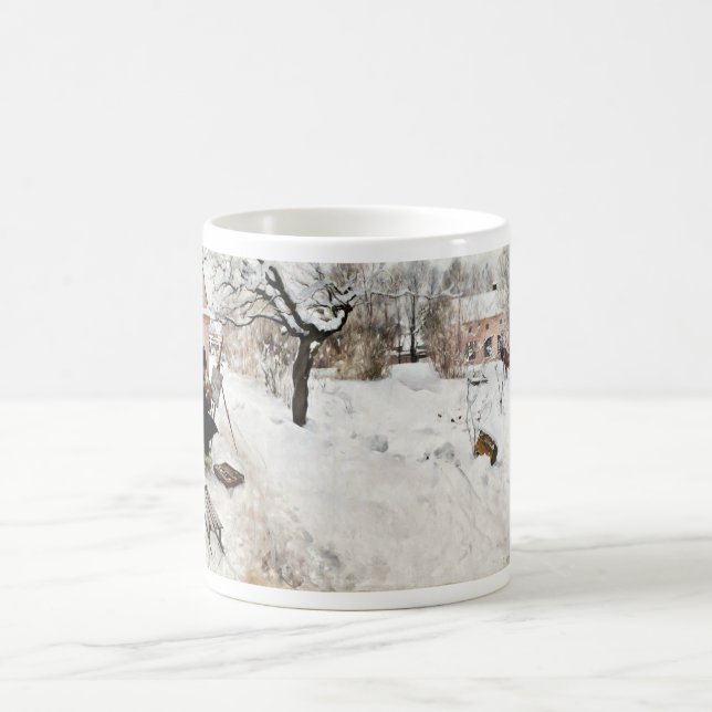 Carl Larsson Open-Air Painter. Winter-Motif Coffee Mug (Center)