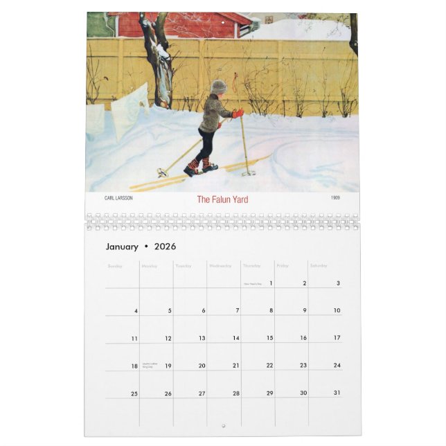 Carl Larsson Out of Doors 2015 Calendar (Jan 2026)