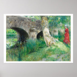 Carl Larsson Pont Médiéval à Gretz Imprimer Poster