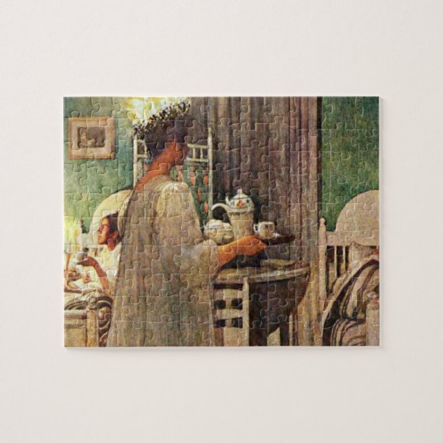 Carl Larsson St. Lucia Day Christmas in Sweden Jigsaw Puzzle (Horizontal)
