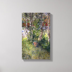 Carl Larsson Vintage Nap in the Green Canvas Print