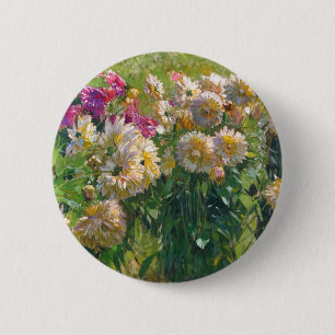 Carl Moll Dahlias 2 Inch Round Button