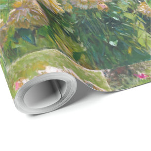 Carl Moll Vintage Dahlias Wrapping Paper