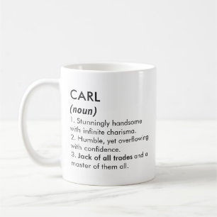 Carl name, Editable name, Custom name Coffee Mug