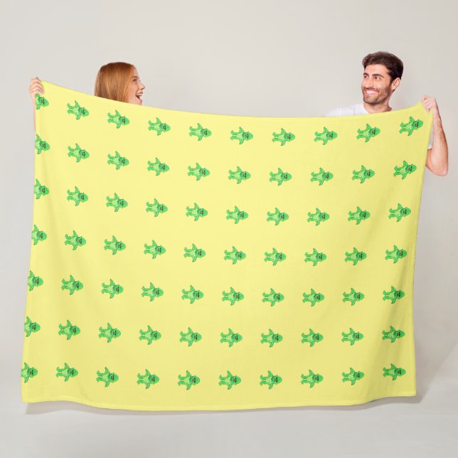 Carl the Creature Fleece Blanket (In Situ)