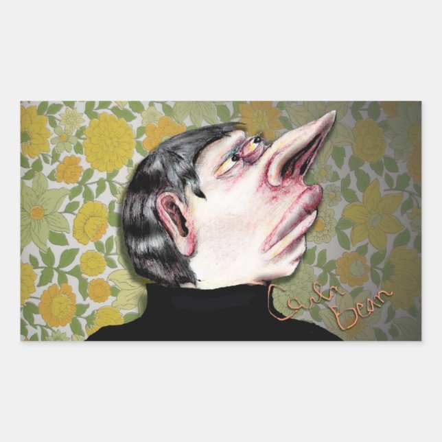 Carla Bean's Creepy Man Sticker (Front)