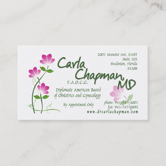 Carla Card with Fax # (Front)