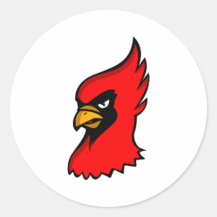 Carla Cardinal Classic Round Sticker