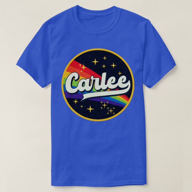Carlee Rainbow In Space Vintage Style T-Shirt (Design Front)