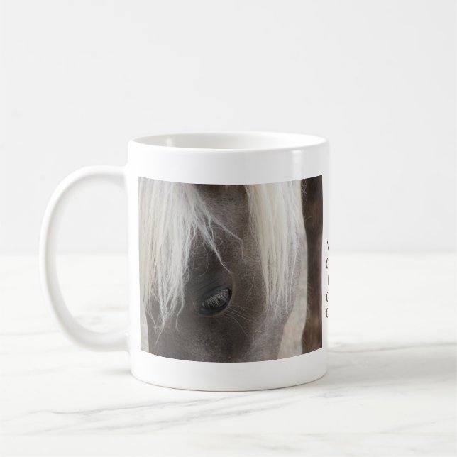 Carley, pretty mini filly coffee mug (Left)
