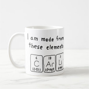 Carli periodic table name mug