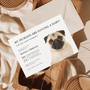 Carlin Baby shower Invitation minimaliste
