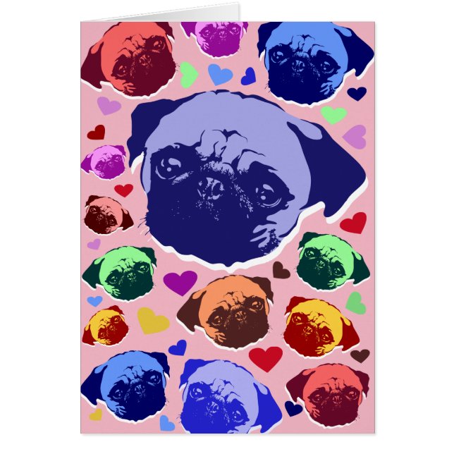 Carlin Chien Chien Chien Love Coeurs Motif (Devant)