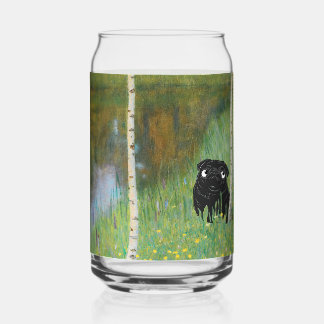 Carlin Chien mignon Gustav Klimt Forêt Boissons En