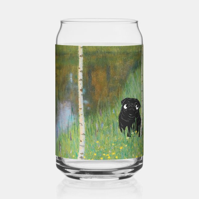 Carlin Chien mignon Gustav Klimt Forêt Boissons En (Recto)
