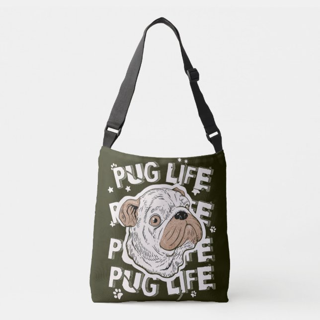 Carlin de vie animal chien Sac fourre-tout (Devant)