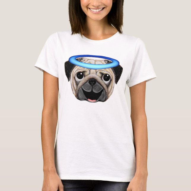 Carlin Emoji d'ange de T-shirt d'Emoji d'ange de (Devant)